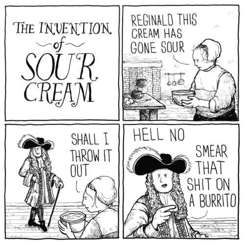 The invention of sour cream