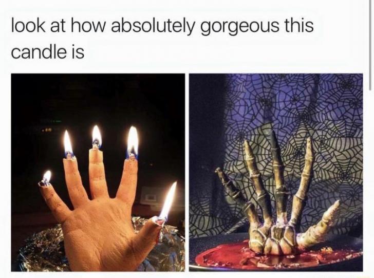 Awesome Halloween Hand Candle