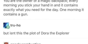 Dora+and+the+magic+backpack.