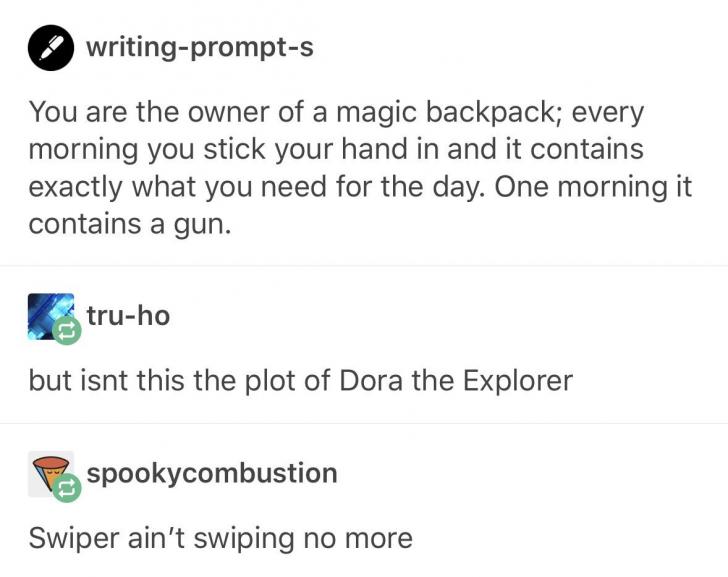 Dora and the magic backpack.