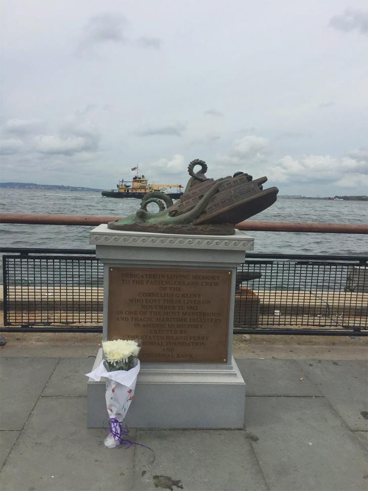 Elaborate Bronze Memorial Dedicated to Staten Island Ferry Octopus Attack Tricks Tourists