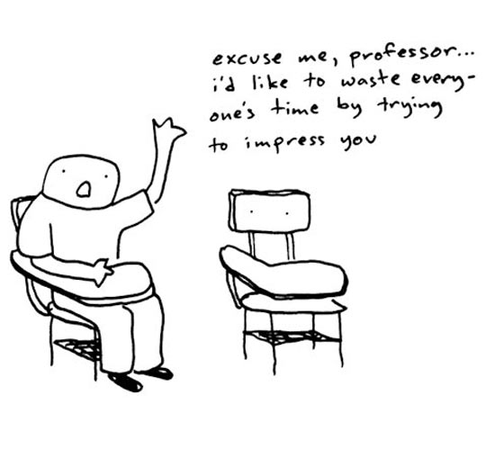 Excuse me, professor...
