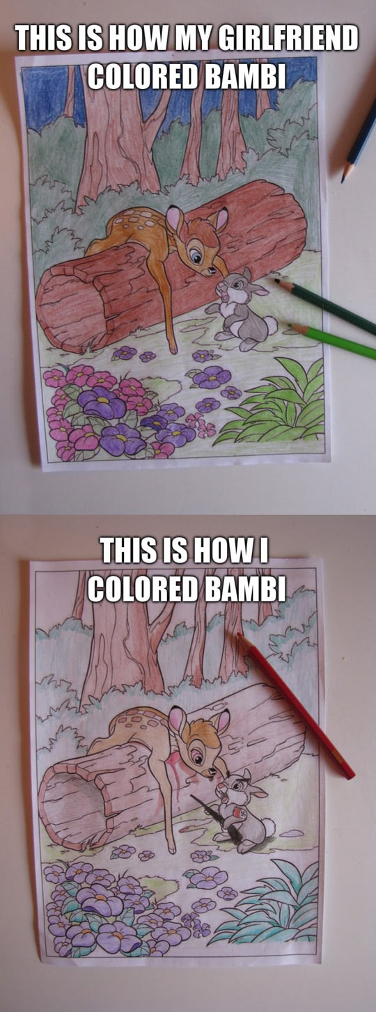 Coloring books can be fun.