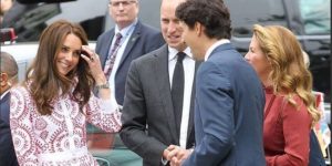 The face you make when you’re married to a prince, but meet Justin Trudeau