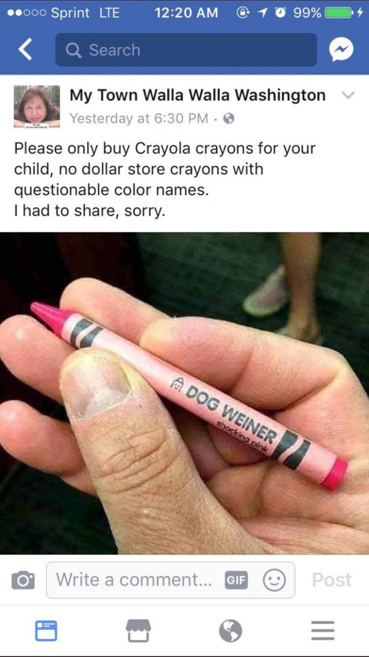 dollar store crayons are gross