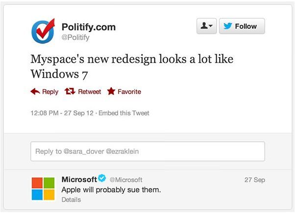 Apple vs. Microsoft.