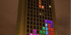 Tetris building.