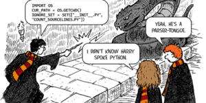 Harry speaks python