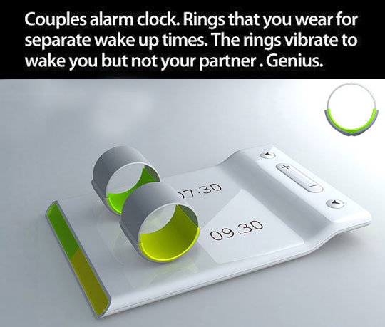 Couples alarm clock.