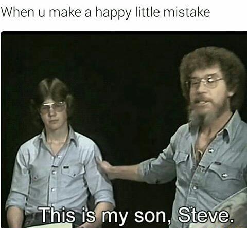 A happy little mistake