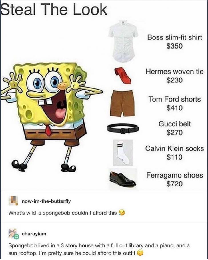 Spongebob betta get dat money