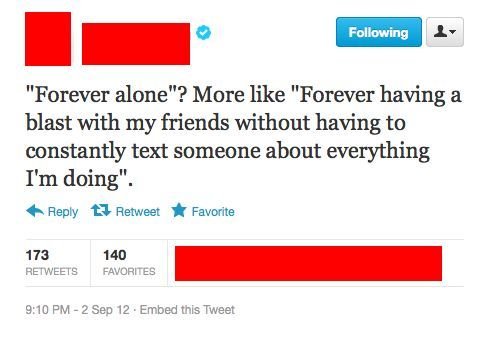 Forever alone?