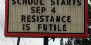 Resistance is futile.