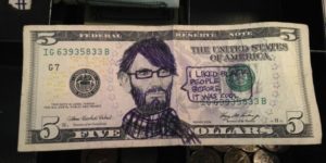 Hipster Abe Lincoln.