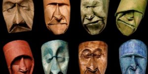 Crumpled Toilet Paper Tubes Faces