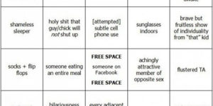 College class bingo.