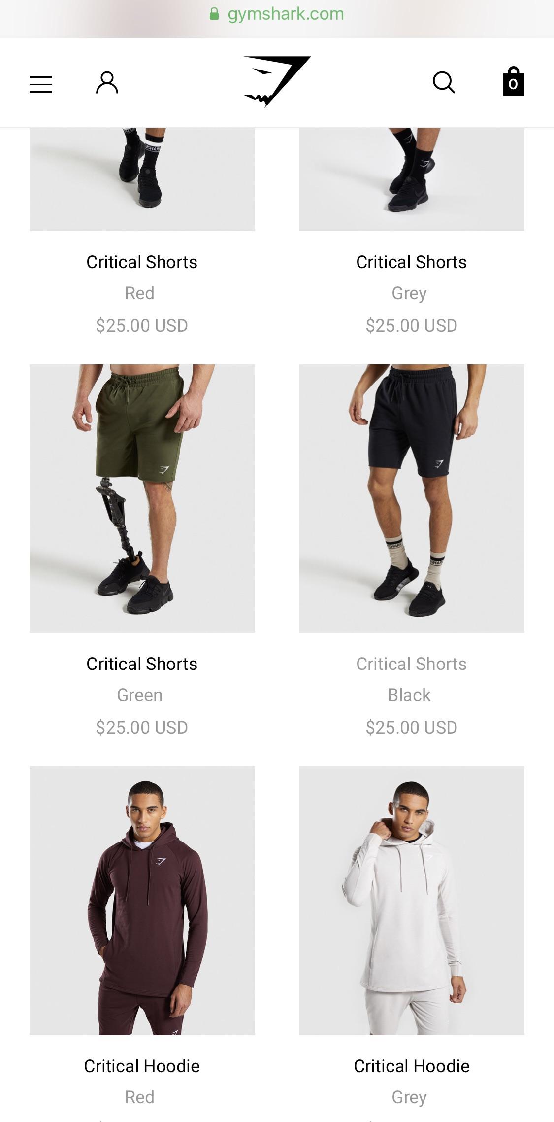 Props to Gymshark for using an amputee as a product model