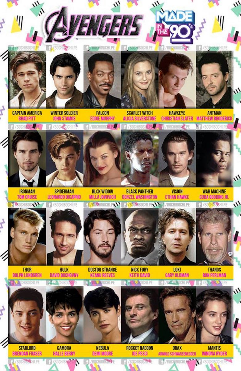 If Marvel movies were cast in the 90's