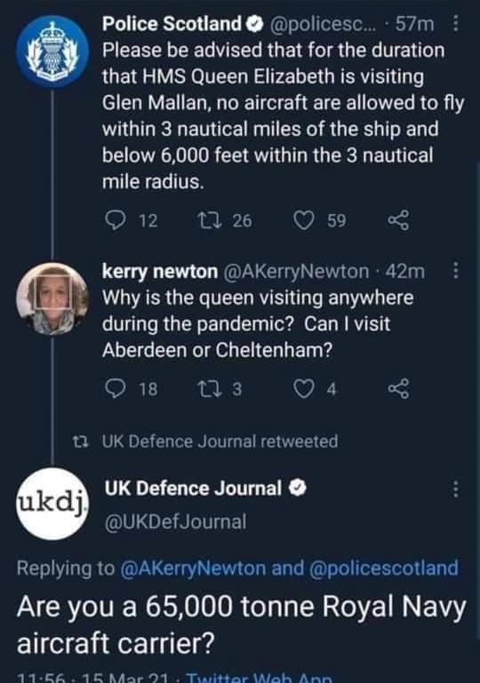 HMS Kerry Newton *toooot*