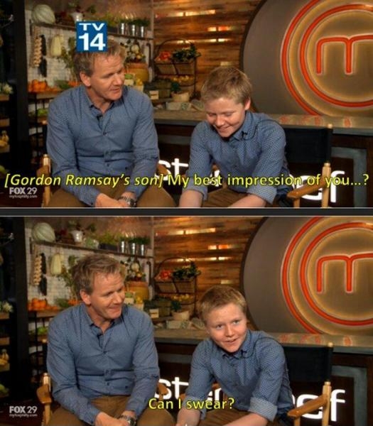 Gordon Ramsay's son.