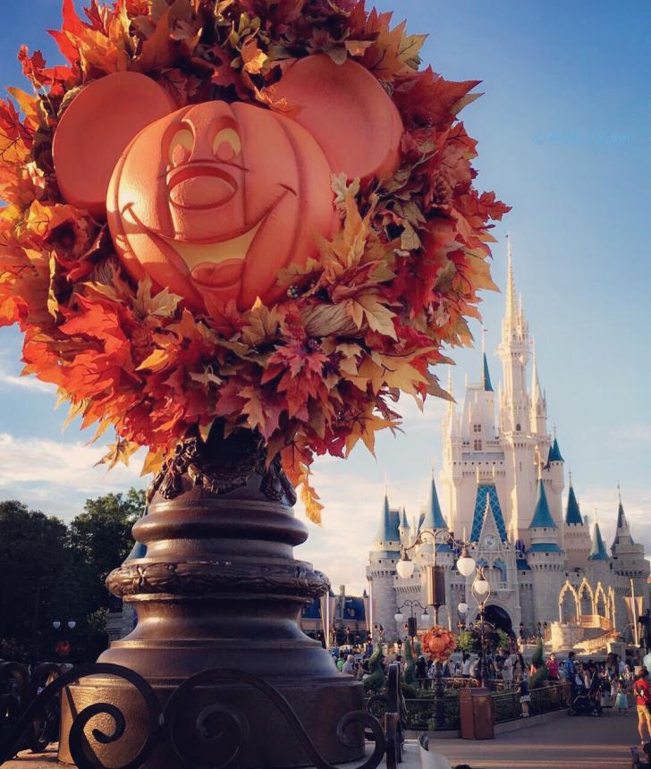 Fall decorations at Magic Kingdom