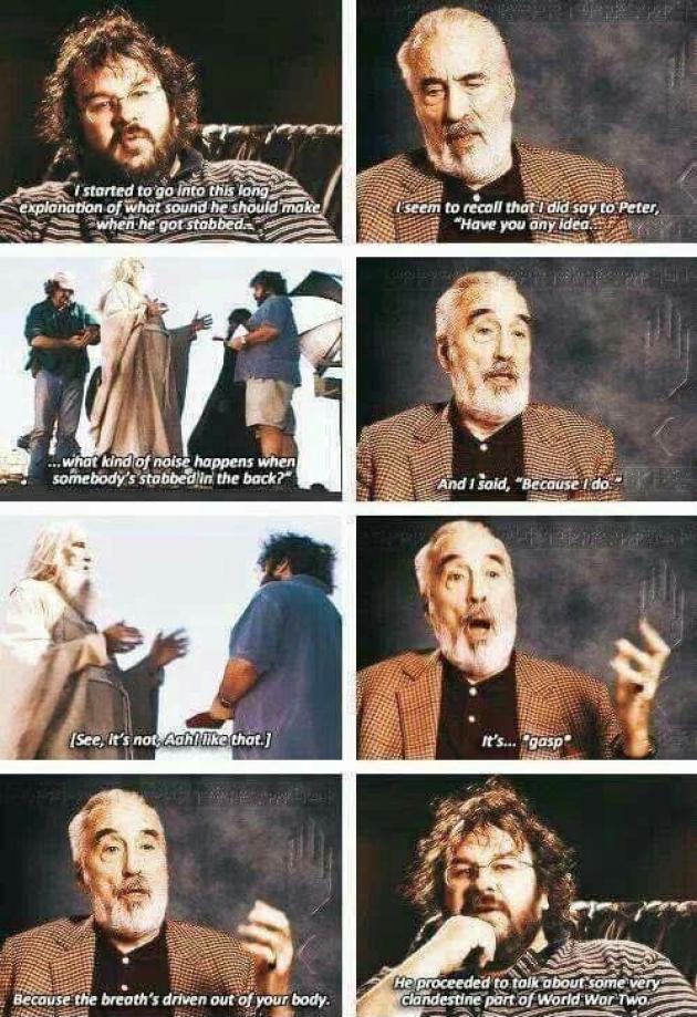 Christopher Lee how we miss you.