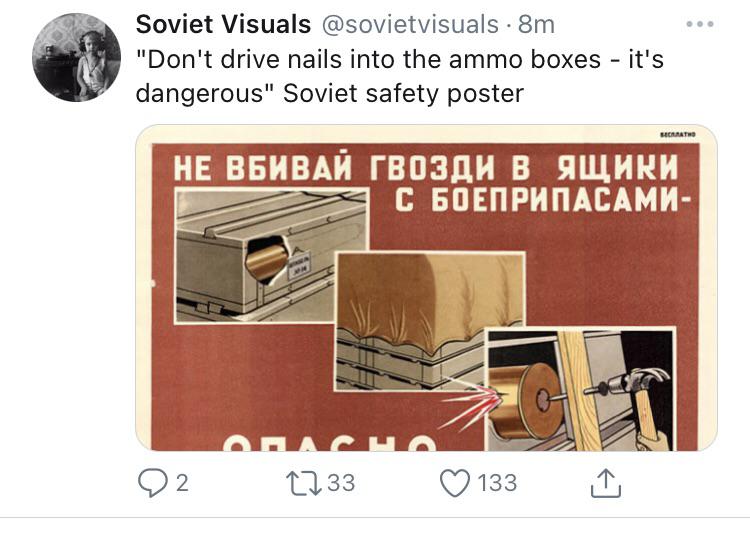 Soviet safe keeping.