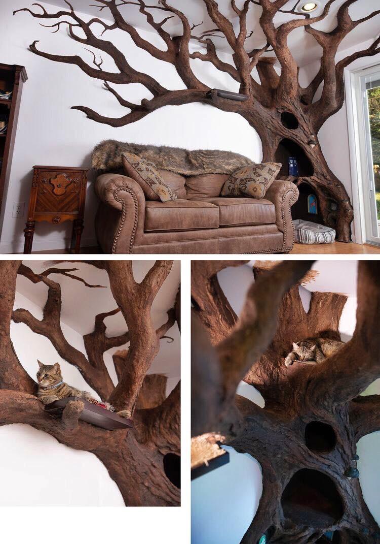 This is a proper cat tree.