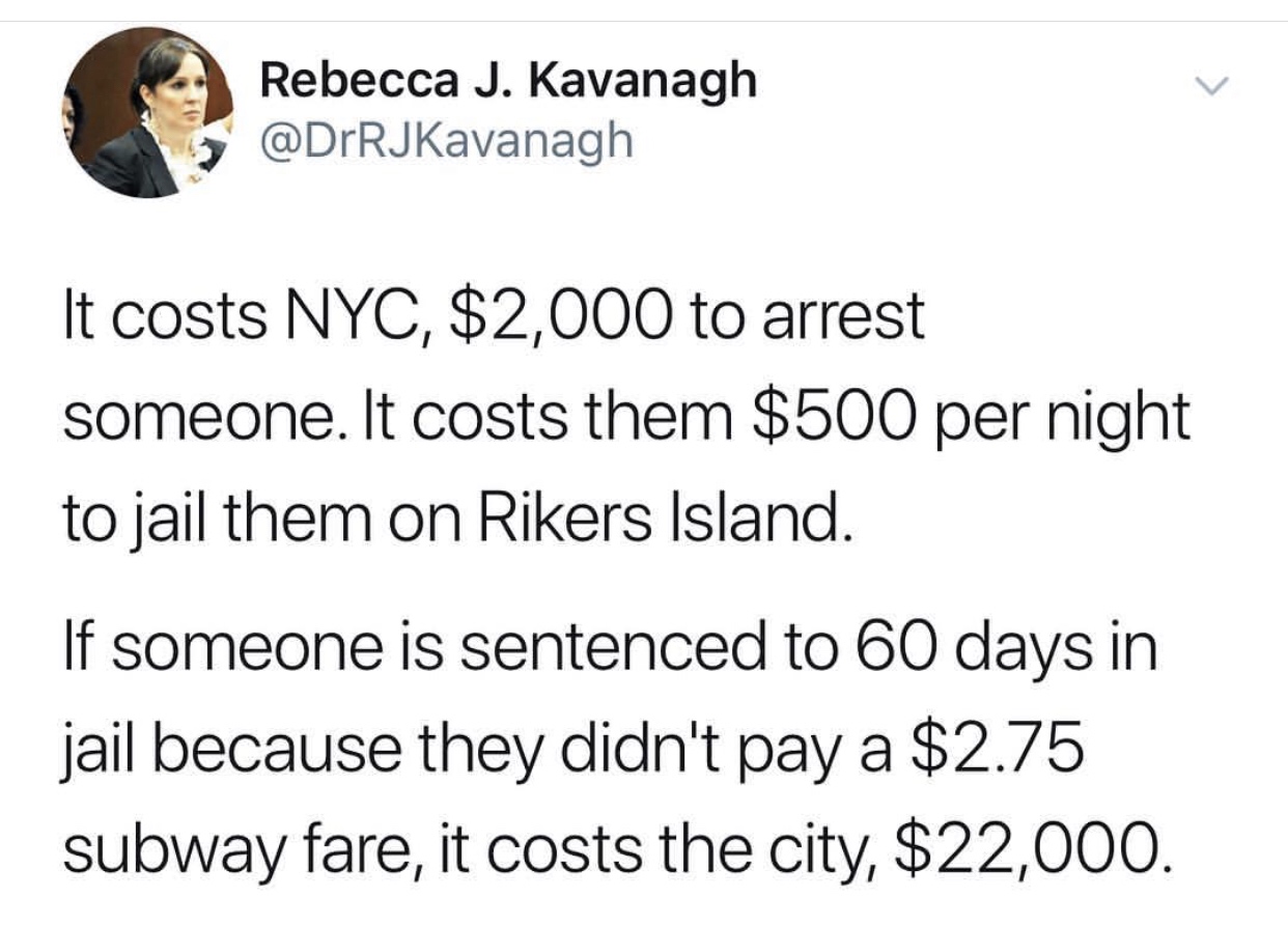 Crime doesn't pay.