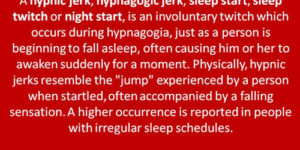 The Hypnic Jerk.