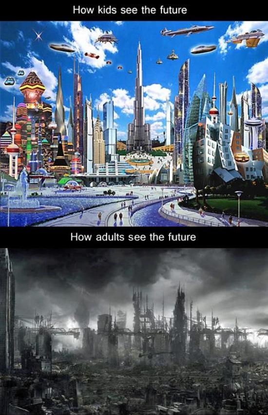 How kids see the future.