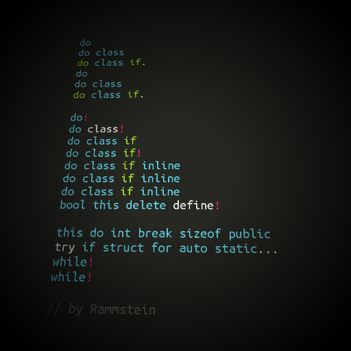 If Rammstein did code.