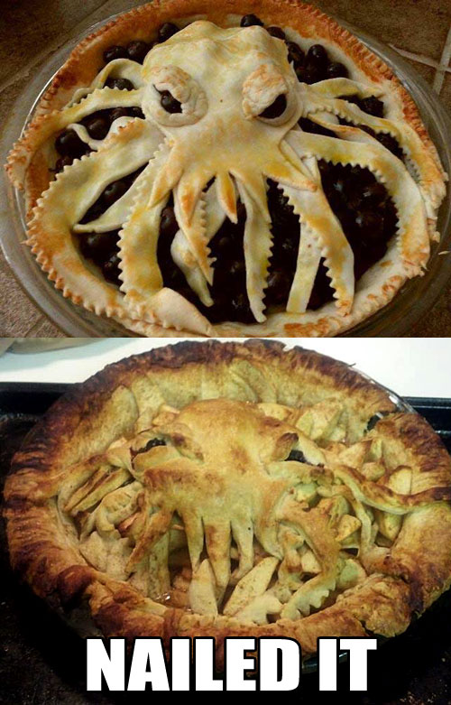 Cthulhu Pie Crust. Nailed it.