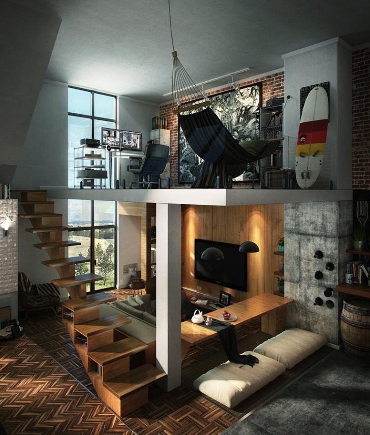 A fine bachelor pad!