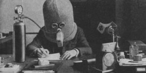 The Isolator helmet was used to help the wearer focus by rendering the wearer deaf, limiting their vision, and pumping them full of oxygen.