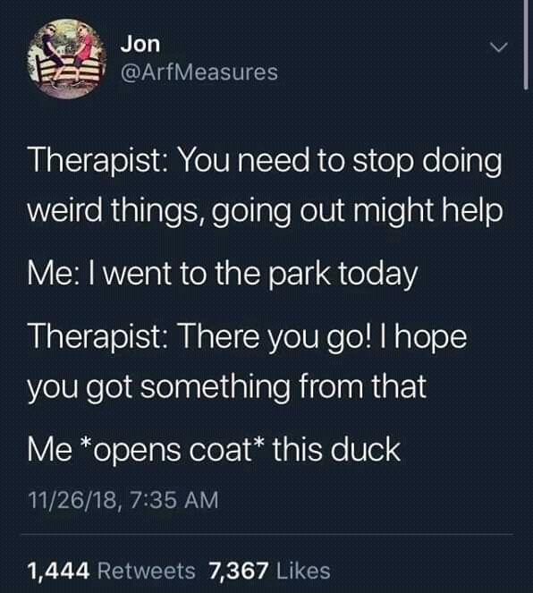 It is imperative that you stop taking the ducks...