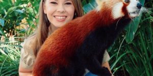 Bindi Irwin spending time with Ravi, a resident of the Australia Zoo.