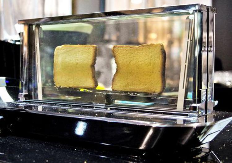 It's a glass toaster, allegedly.