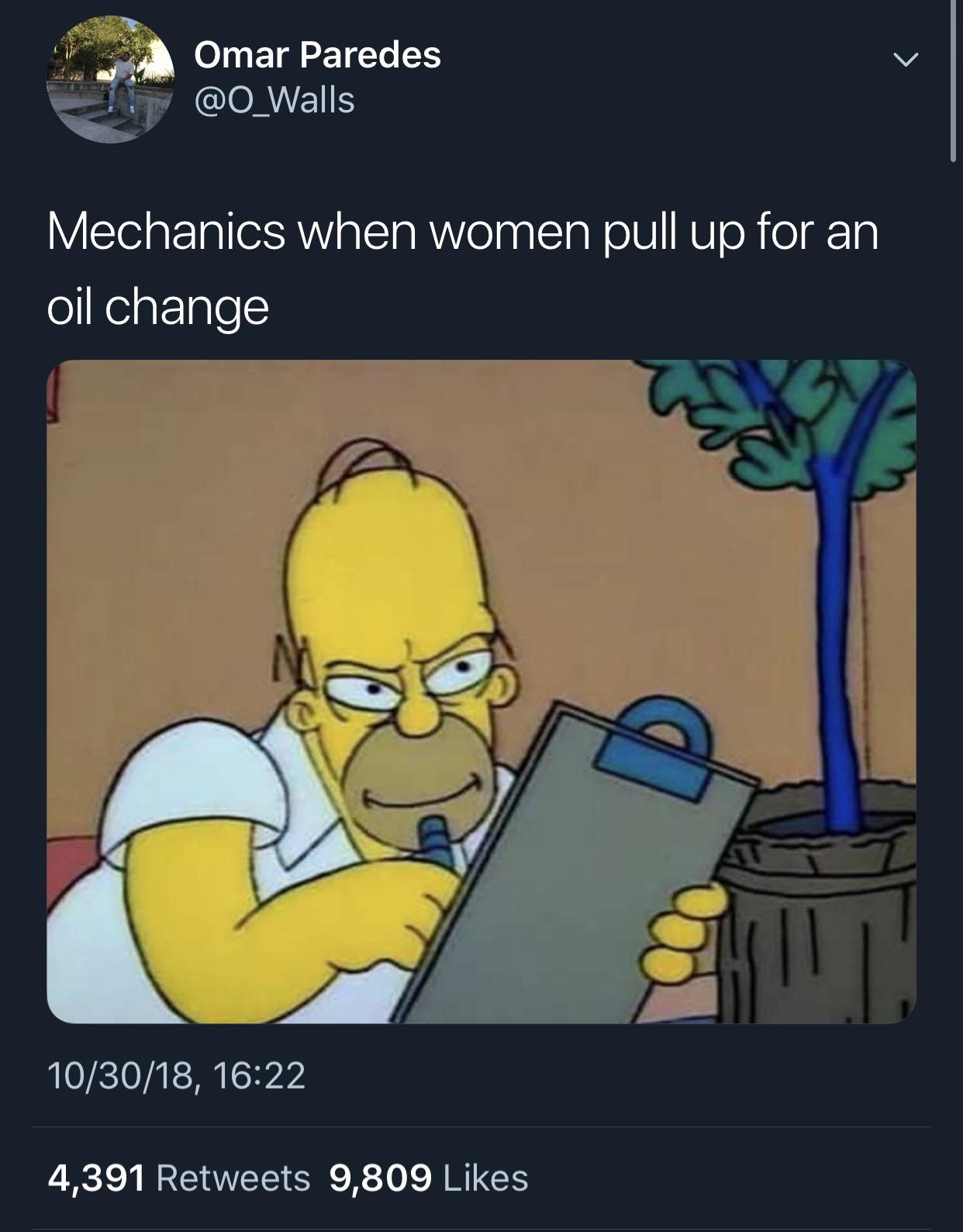 It's gonna be $600 for an oil change, mam