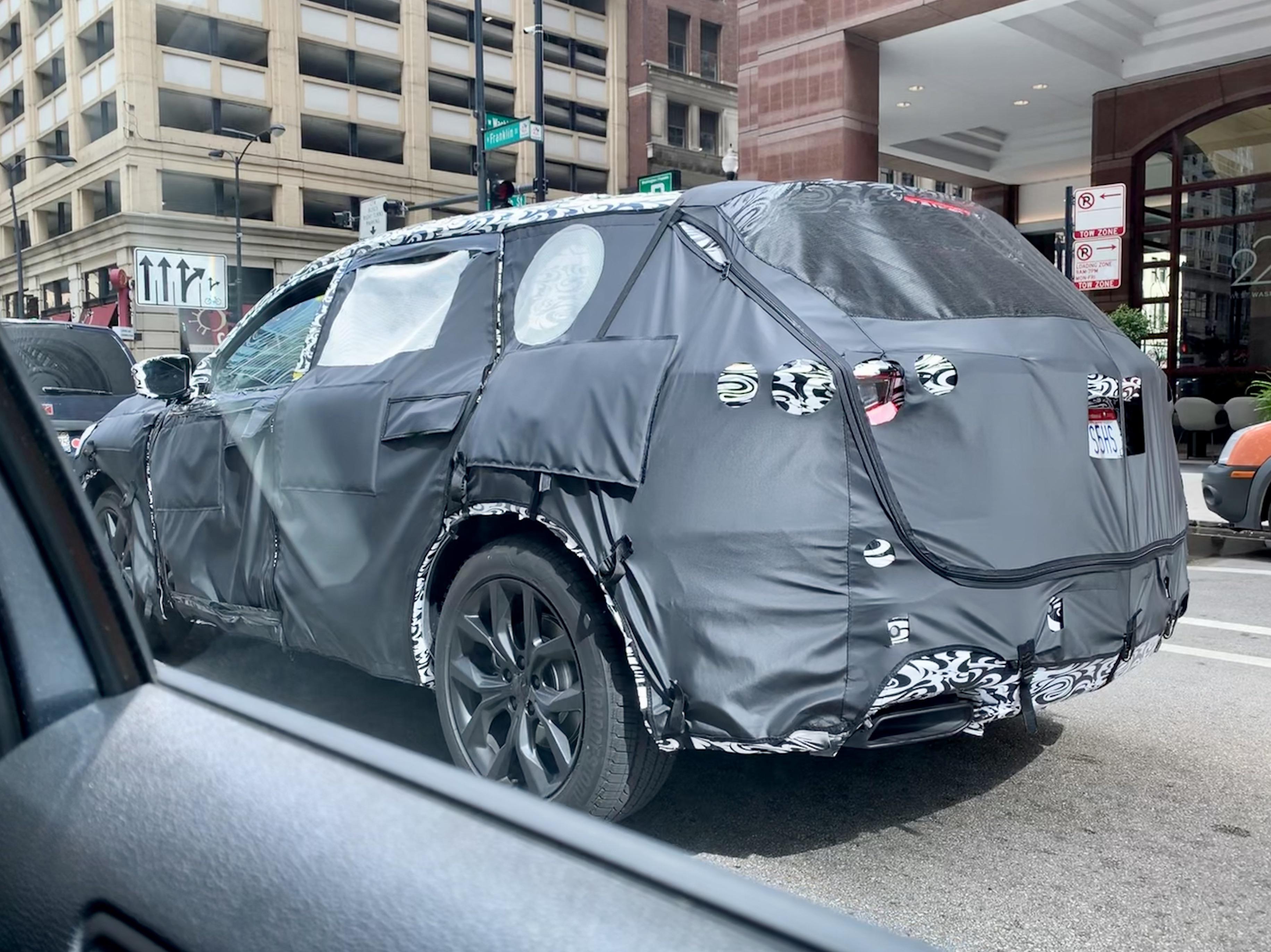 2020 prototype car being driven incognito-ish.