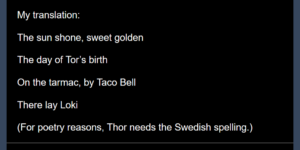Norse Poetry