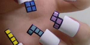 Tetris nails are Tetris.
