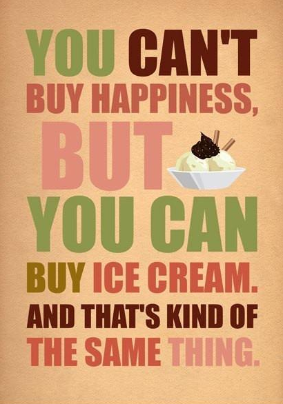 You can't buy happiness.