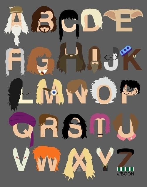 A very Potter alphabet.