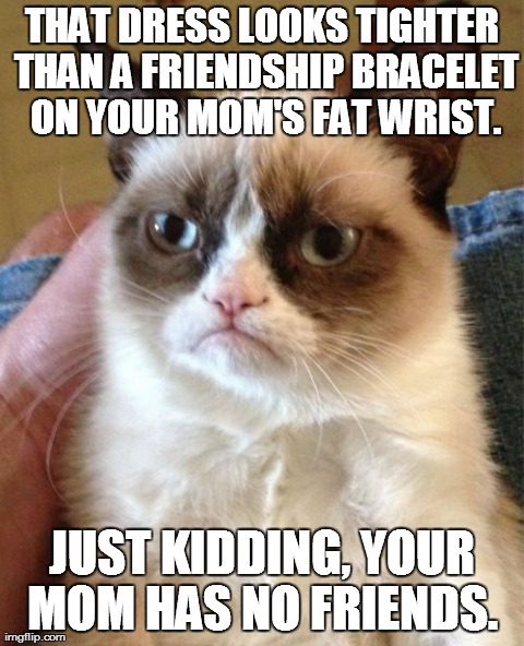 Grumpy cat hates your mom, but you already knew that.