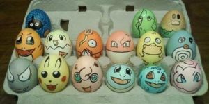 Poke eggs.