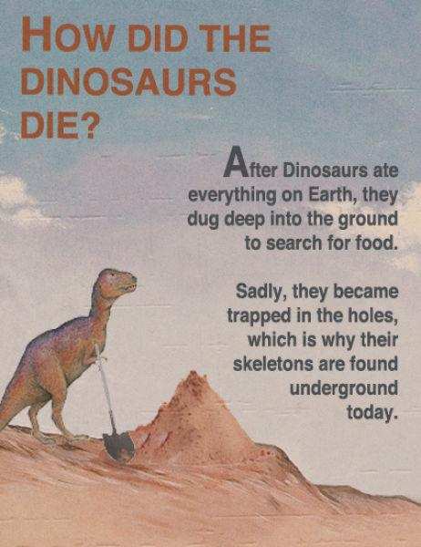 How did the dinosaurs die?