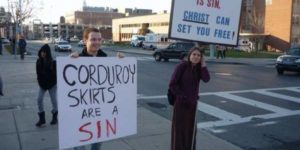 Corduroy skirts are a sin.