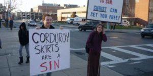 Corduroy skirts are a sin.