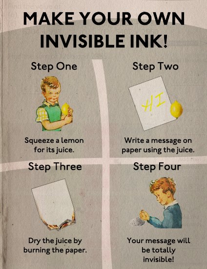 Make your own invisible ink!